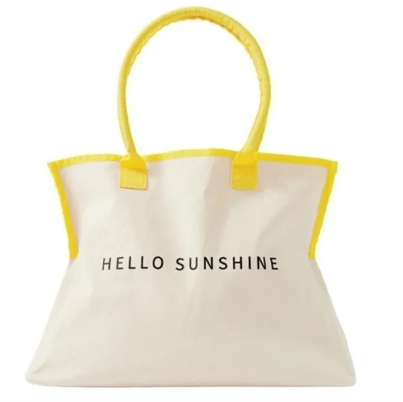 Ulta Canvas Tote Bag | Yellow, Sunshine - Picture 1 of 5